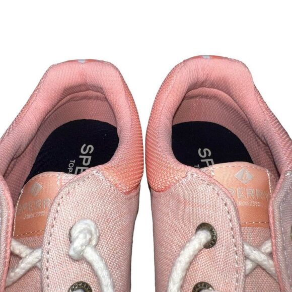 Sperry Top-Sider Captain's Moc Chambray Loafers Peach STS87231 Women's 7M - Picture 11 of 11